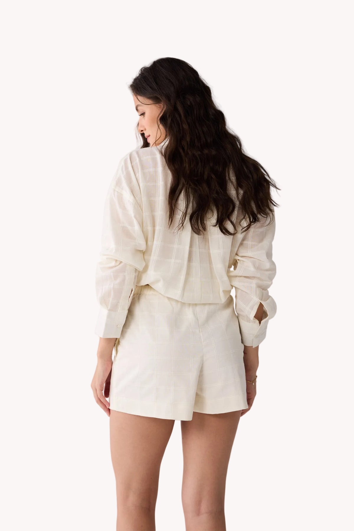 Regular fit Shorts in Textured Cotton