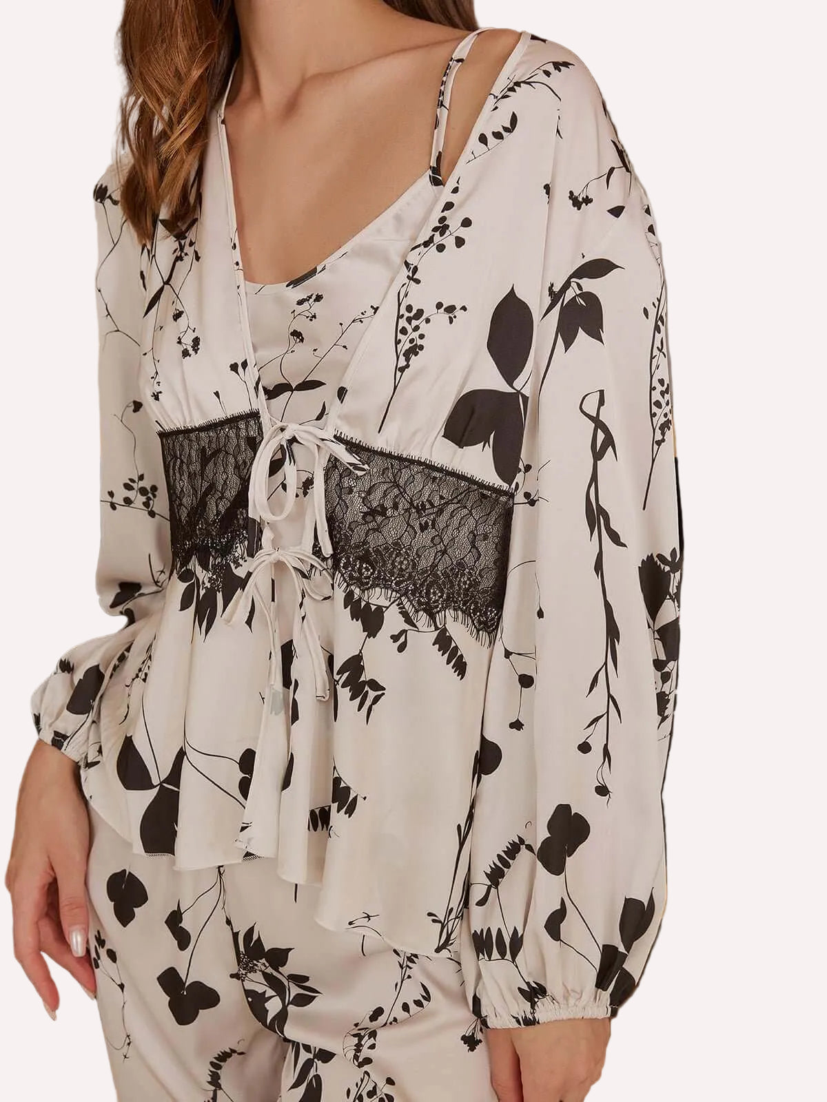 Leaves Pajama Set 3 Pcs