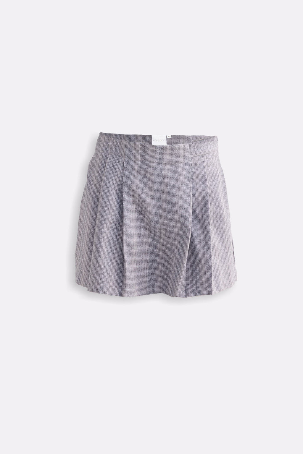 Cotton Tweed Skort in Grey
