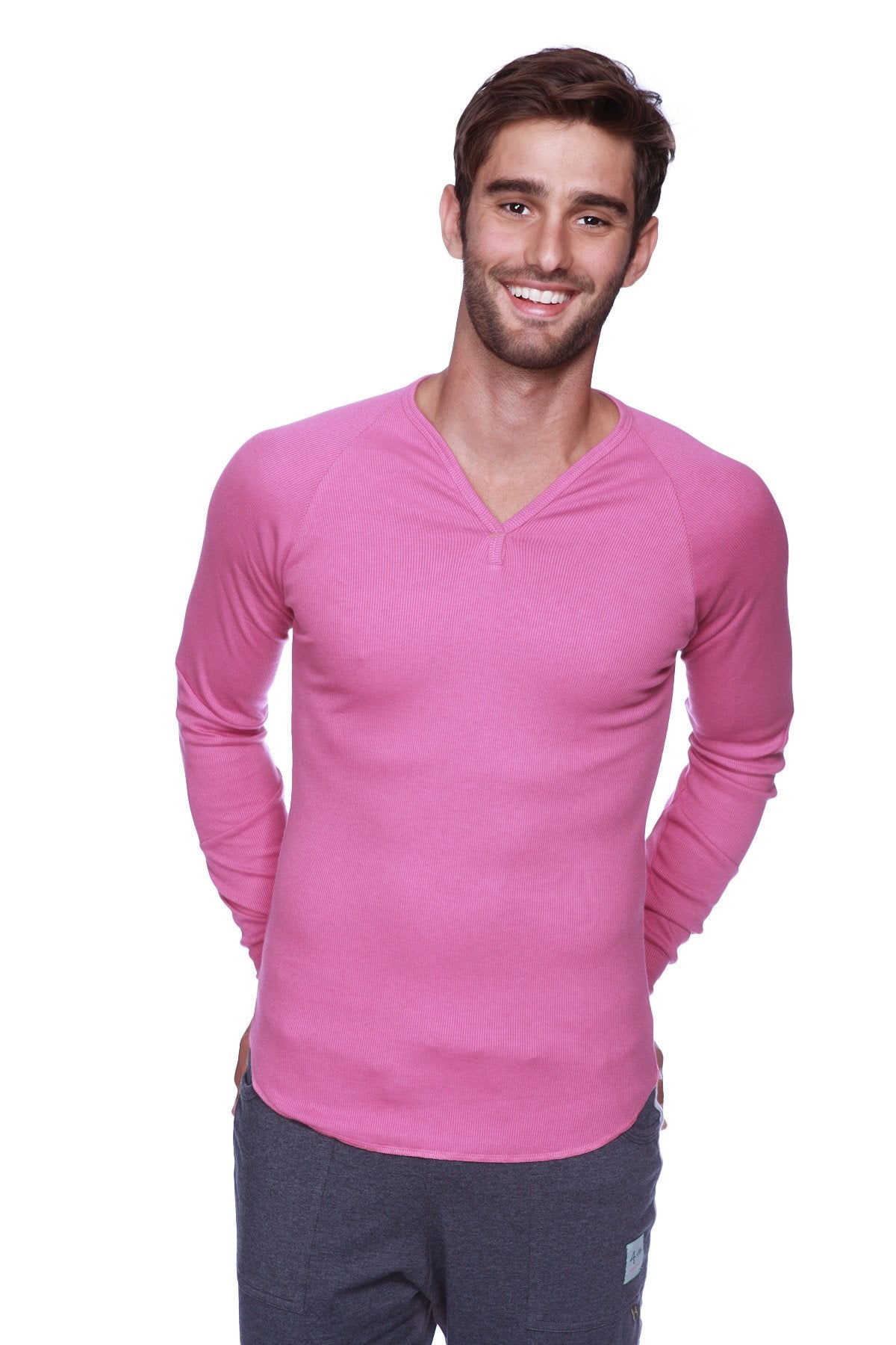 Thermal V-Neck Long Sleeve (Berry)