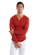Thermal V-Neck Long Sleeve (Cinnabar)