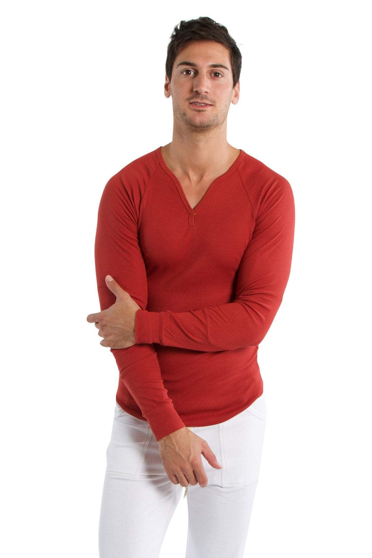Thermal V-Neck Long Sleeve (Cinnabar)