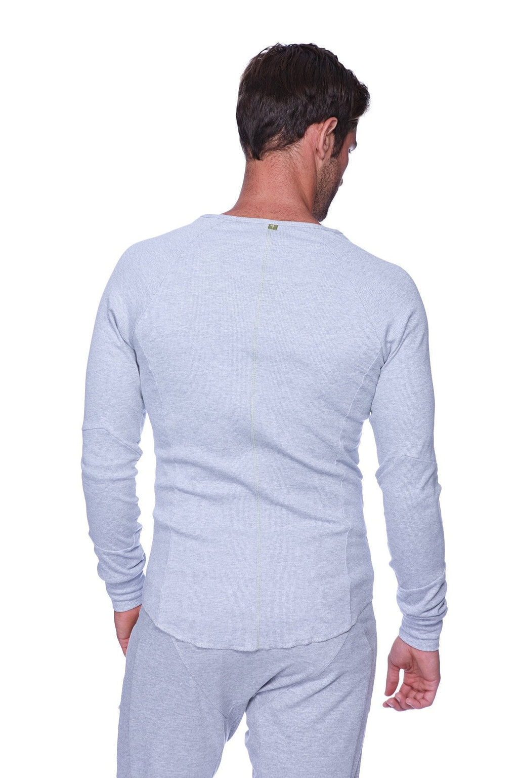 Thermal V-Neck Long Sleeve (Heather Grey)