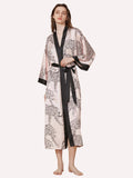 Pink Leopard Kimono Robe