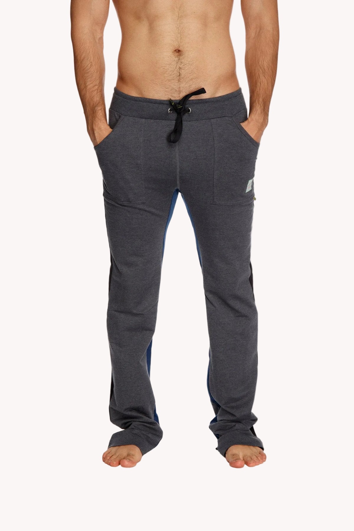 Ultra Flex Yoga Track & Yoga Sweat Pant (CHARCOAL w/Black & Royal)