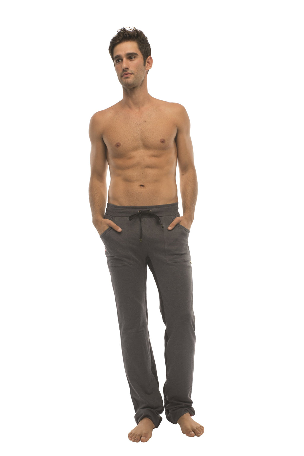 Ultra Flex Yoga Track & Yoga Sweat Pant (CHARCOAL w/Cinnabar & Black)