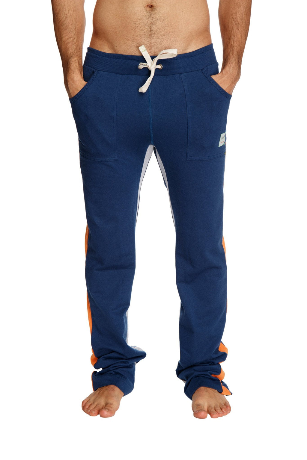 Ultra Flex Yoga Track & Yoga Sweat Pant (Royal Blue w/Orange & Grey)