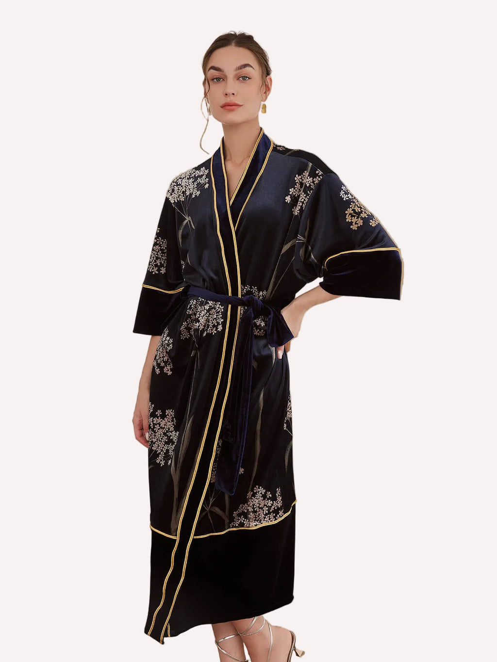 Velvet Vintage Kimono Robe