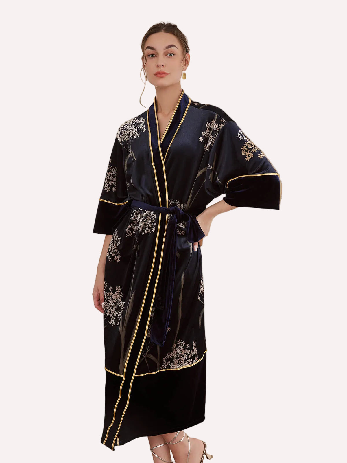 Velvet Vintage Kimono Robe